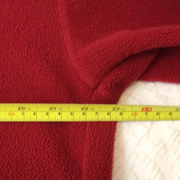 Chaps Ralph Lauren Vintage Zip Up Red Fleecee - Picture 8 of 9